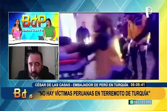 Terremoto en Turquía: No tenemos compatriotas heridos o fallecidos , dice embajador del Perú en ese país