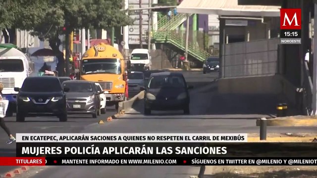 En Ecatepec, inician operativo contra invasión de carriles exclusivos del Mexibús