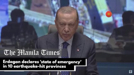 Erdogan declares 'state of emergency' in 10 earthquake-hit provinces