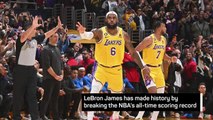 Breaking News - LeBron James breaks NBA scoring record