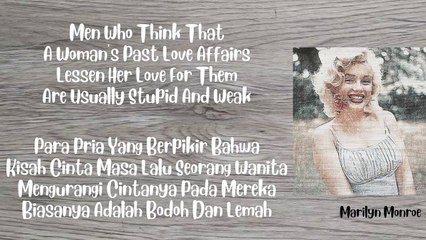 Quotes of Marilyn Monroe / Kutipan - Petikan Marilyn Monroe 004