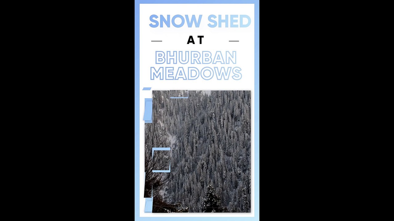 Snow shed at Bhurban Meadows Murree the Heaven on God's Earth! Cliff Dwellers