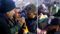 Ailesini depremde kaybeden adam, enkazdan sağ çıkarılan kızını görünce hüngür hüngür ağladı