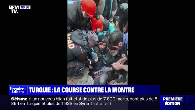 En Turquie, les sauveteurs mènent une course contre la montre pour sauver les miraculés du séisme