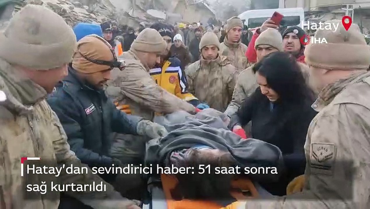 Hatay'da 51 saat sonra 5 yaşındaki kız çocuğu sağ kurtarıldı