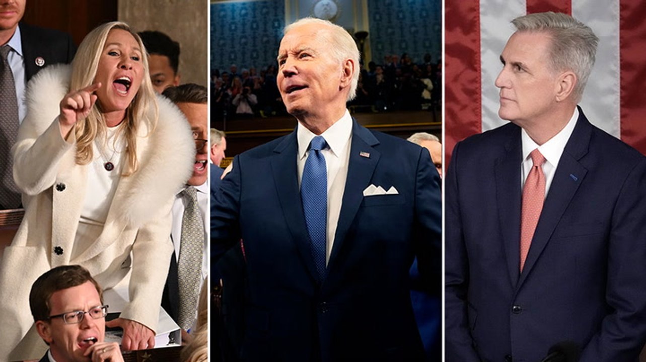 State of the Union Watch Biden spar with hecklers during fiery speech