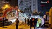 Adana'da çöken 12 katlı binanın enkazından 4 kişinin cansız bedeni çıkarıldı