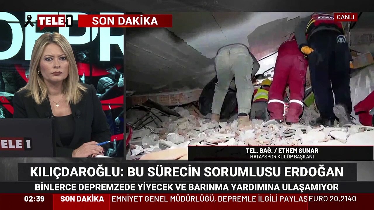 Hatayspor Kulübü Asbaşkanı Ethem Sunar: Enkazlardan ses geliyor ama yardım edilemiyor