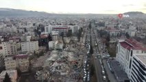 Depremin vurduğu Adıyaman'da yıkılan yapılar böyle görüntülendi