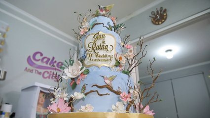 Looks So Real! Cake Wedding Anniversary Super Cantikntik