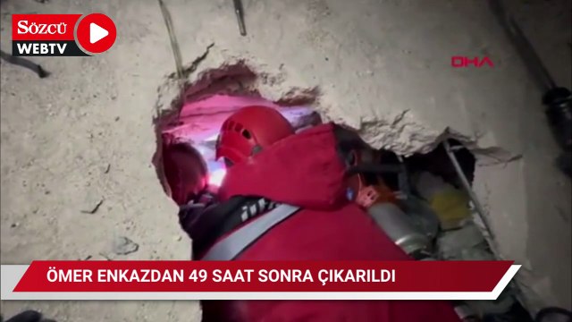 Hatay'da mucize kurtuluş; Ömer enkazdan 49 saat sonra çıkarıldı