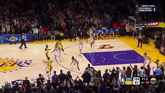 The moment LeBron James makes NBA history