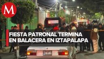 Cuatro muertos en una fiesta patronal en Iztapalapa