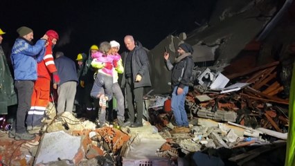 Rescued child cries for mother