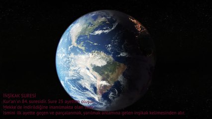 52 İNŞİKAK SURESİ TÜRKÇE MEALİ