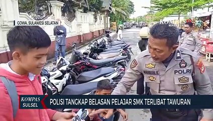 Polisi Tangkap Belasan Pelajar SMK Terlibat Tawuran