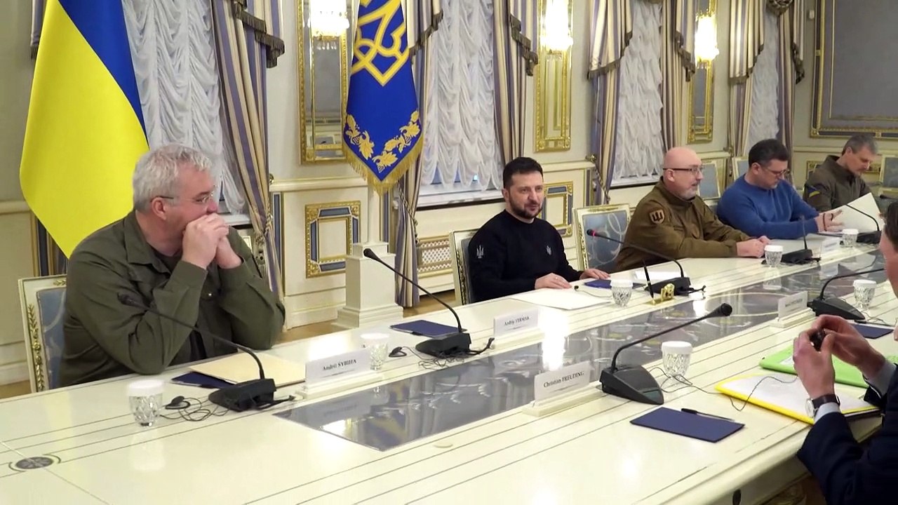 Pistorius in Kiew von Präsident Selenskyj empfangen