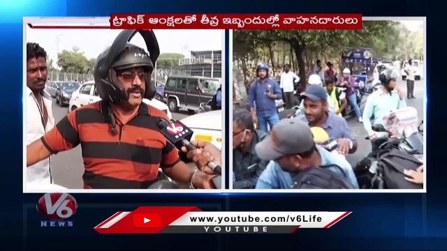 Public Facing Issues Over Traffic Diversion Due To Formula E - Racing _ Hyderabad _ V6 News