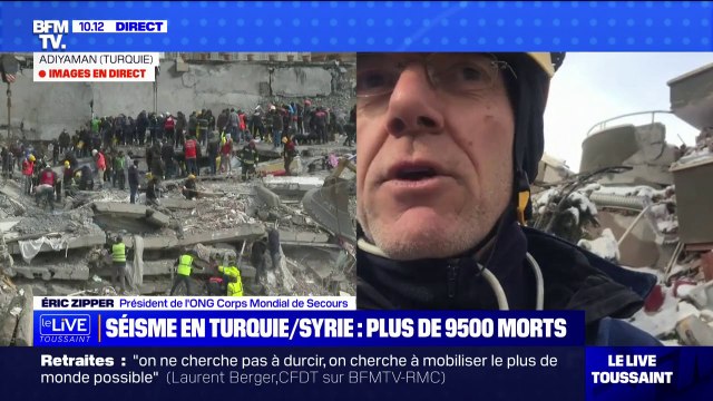Séisme en Turquie: le président de Corps Mondial de Secours assure qu'il y a encore une chance de trouver des survivants