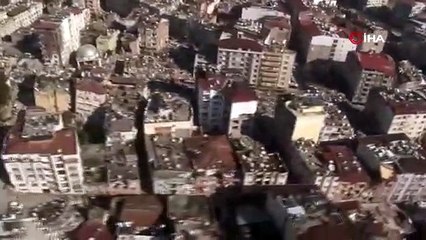 Allah'ım sen yardım et! Hatay'daki felaket havadan görüntülendi