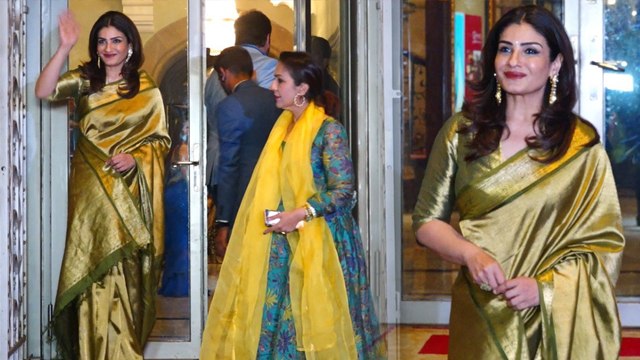 Raveena Tandon Olive Green Silk Saree में लगी बला की खूबसूरत, Fans का जीता दिल | Boldsky