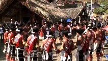 Chakhesang dancers performing at Nagaland Hornbill festival