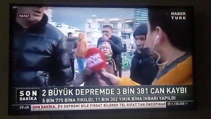 Show TV muhabiri, derdini anlatmak isteyen depremzedeye 'izin vermedi'