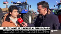 Des centaines d'agriculteurs avec leurs tracteurs sont présents aux Invalides pour manifester contre leurs conditions de travail et les règles qui leurs sont imposées - Vidéo