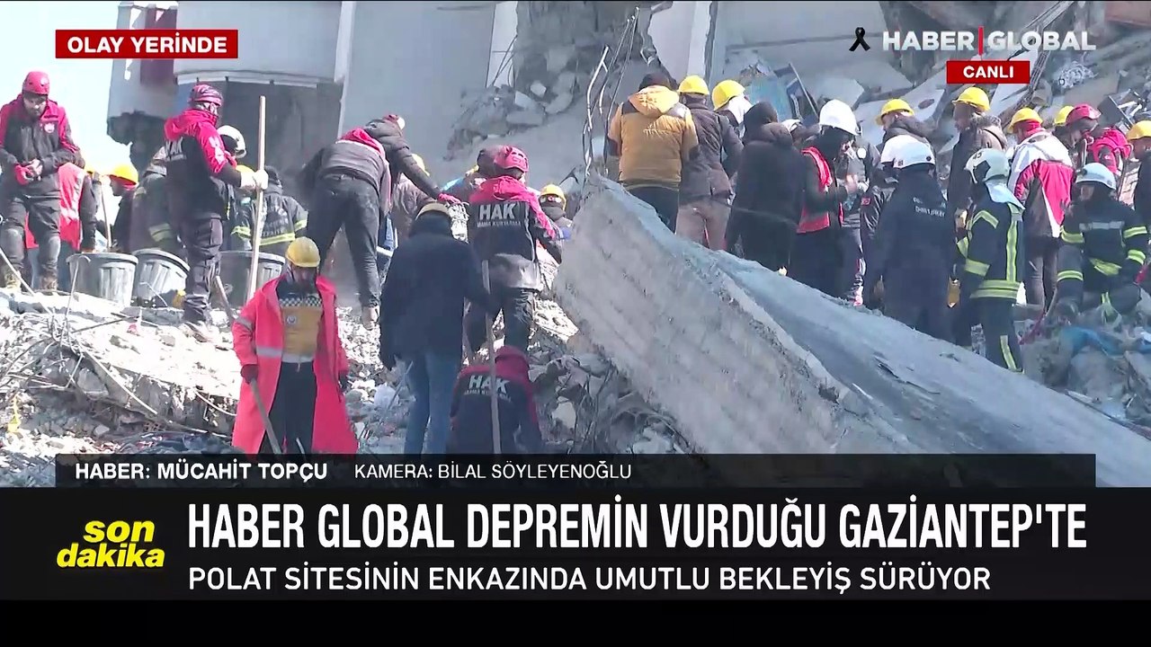 Haber Global depremin vurduğu Gaziantep'te