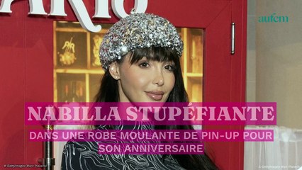 Nabilla stupéfiante dans une robe moulante de pin-up pour son anniversaire