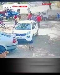 किरकोळ वादातून वकिलाने 5 जणांच्या अंगावर गाडी घातली व्हिडिओ आला समोर