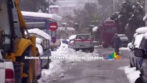 Το χιόνι έφτασε μέχρι την θάλασσα στην Γλύφα του δήμου Στυλίδας