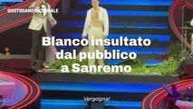 Blanco viene insultato dal pubblico a Sanremo