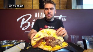 WORLDS BIGGEST BREAKFAST BISCUIT CHALLENGE | Texas Sized Breakfast Sandwich Challenge