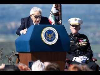 Henry Kissinger celebrates Ronald Reagan birthday and cites concern over