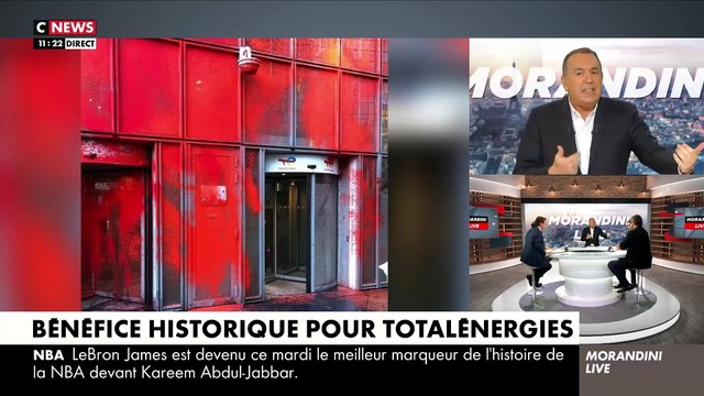 Vif affrontement sur le plateau de Morandini Live à propos des bénéfices de TotalEnergies: Vous nous prenez dans les poches pour financer les actionnaires - Regardez
