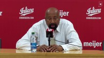 Indiana Basketball Coach Mike Woodson Reacts to 66-60 Win Over Rutgers