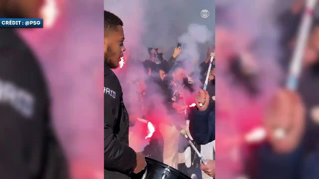 Les supporters parisiens mettent le feu avant OM-PSG