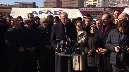 Erdoğan'dan deprem bölgesinde açıklama: Ailelere 10 biner lira yardım sağlayacağız