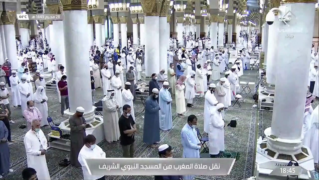صلاة المغرب من المسجد النبوي الشريف - تلاوة الشيخ خالد بن سليمان المهنا (3)