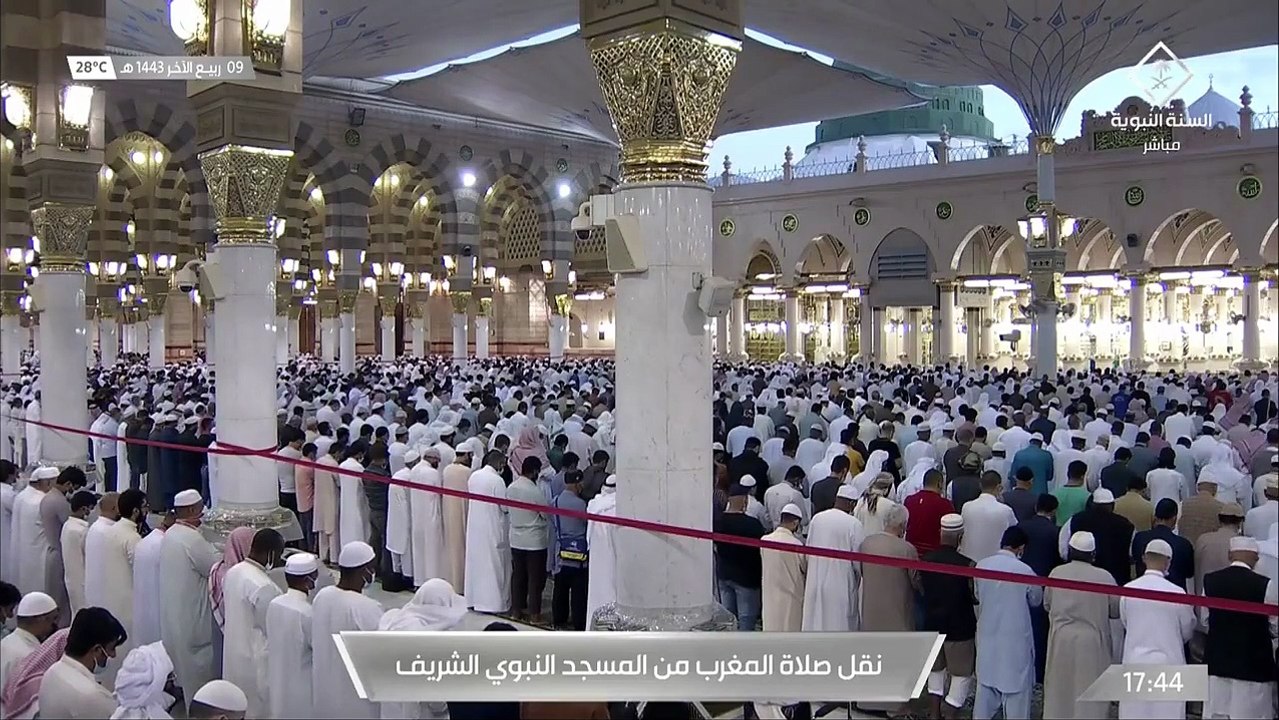 صلاة المغرب من المسجد النبوي الشريف - تلاوة الشيخ عبدالباري بن عواض الثبيتي (1)