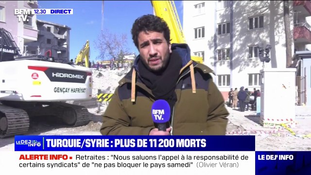 Séisme en Turquie et en Syrie: le bilan provisoire s'alourdit à 11.200 morts, les services de secours débordés