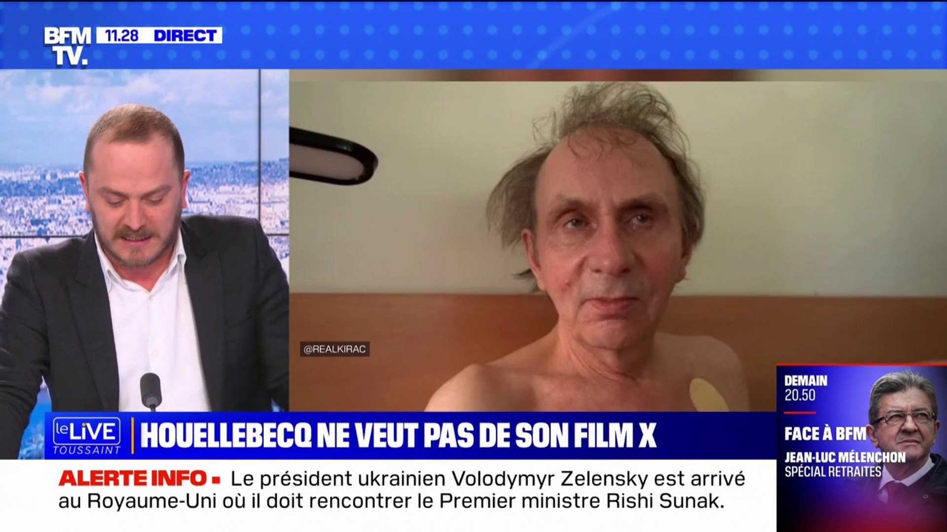 Michel Houellebecq veut faire interdire le film pornographique néerlandais le mettant en scène image