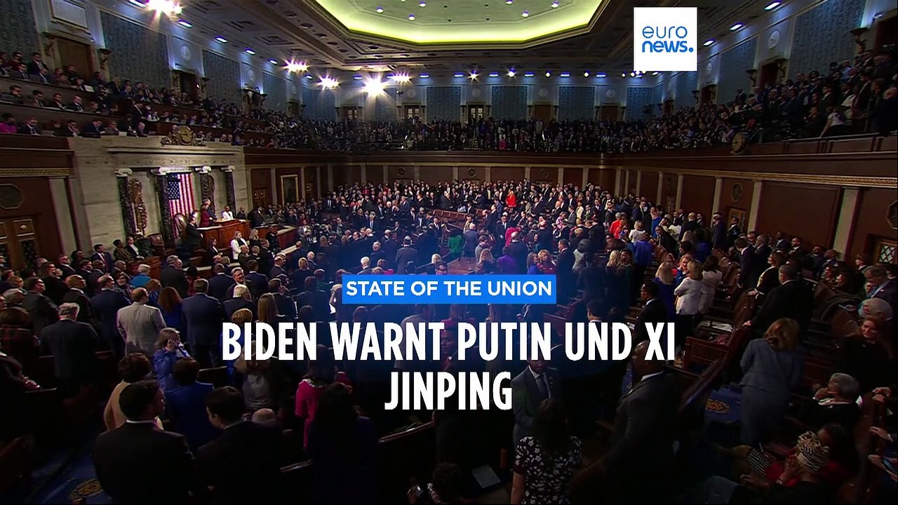 Rede zur Lage der Nation: Schulterschluss mit der Ukraine, Warnungen an Russland und China