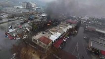 Büyük depremin sarsıcı etkisi Hatay ve Kahramanmaraş'ta İHA'larla görüntülendi