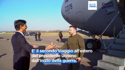 Download Video: Gran Bretagna, il presidente Zelensky a Londra in cerca di nuovi aiuti militari