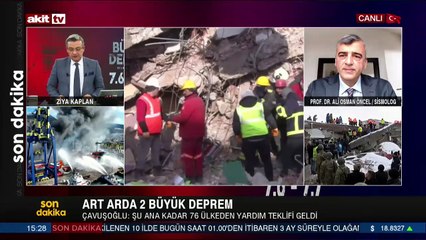 Prof. Dr. Ali Osman Öncel bölgedeki son durumu anlattı