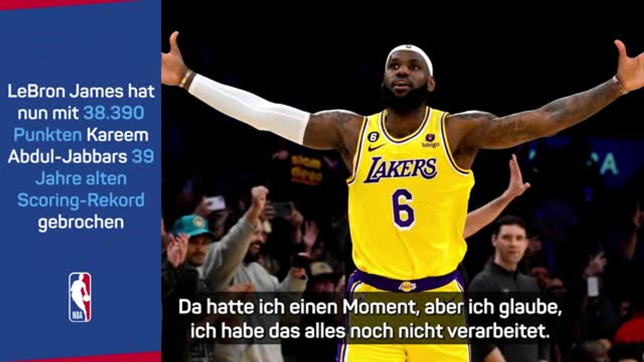 Lebron nach rekord: habe es noch nicht realisiert