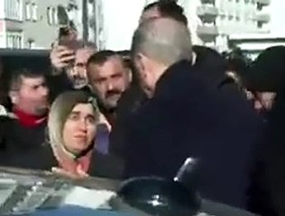 Erdoğan'dan depremzedeye teselli: Bunlar kader