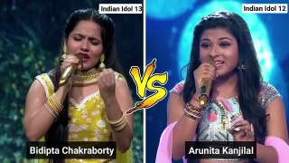 Bidipta and Arunita singing ab ke saawan mein jee dare|#indianidol